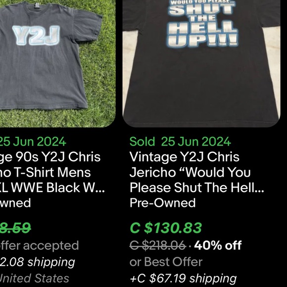 Vintage Y2J Chris Jericho WWE T-Shirt / Large / 2002 - Picture 8 of 8